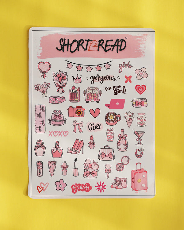 Pretty in Pink Sticker Sheet