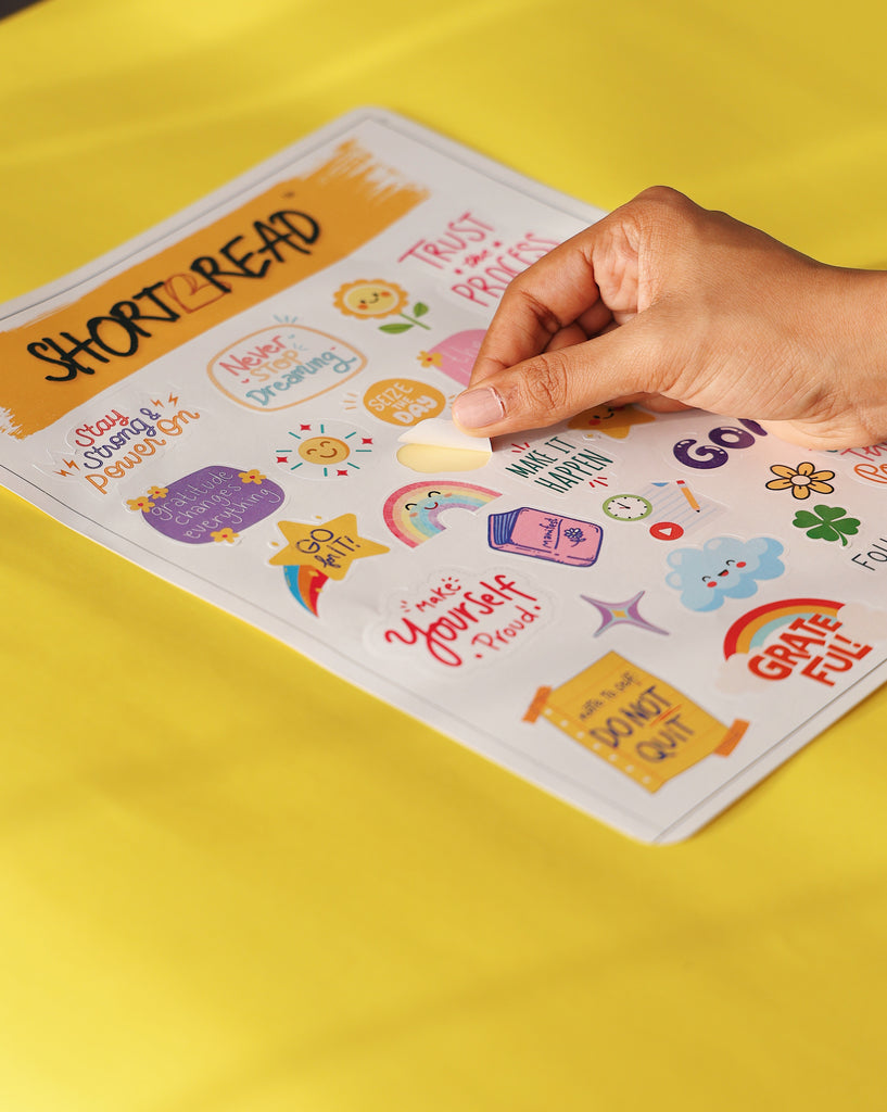 Sticker Feeling Positive Positive Vibes Sticker Sheet – Shortbread