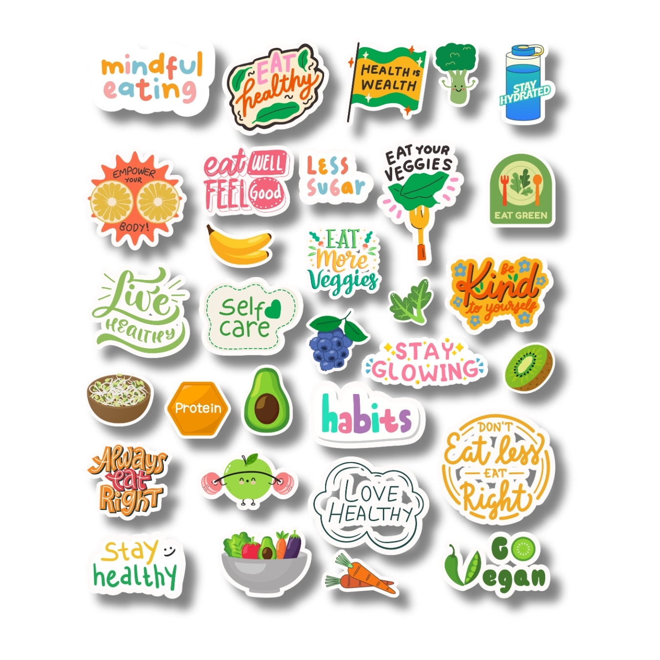 Healthy Eating Sticker Sheet
