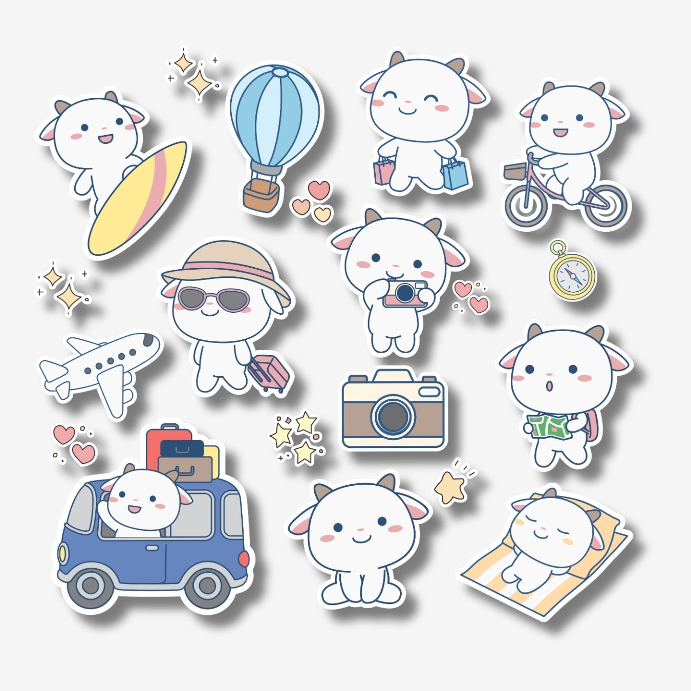 Cute Travel - Kawaii Sticker