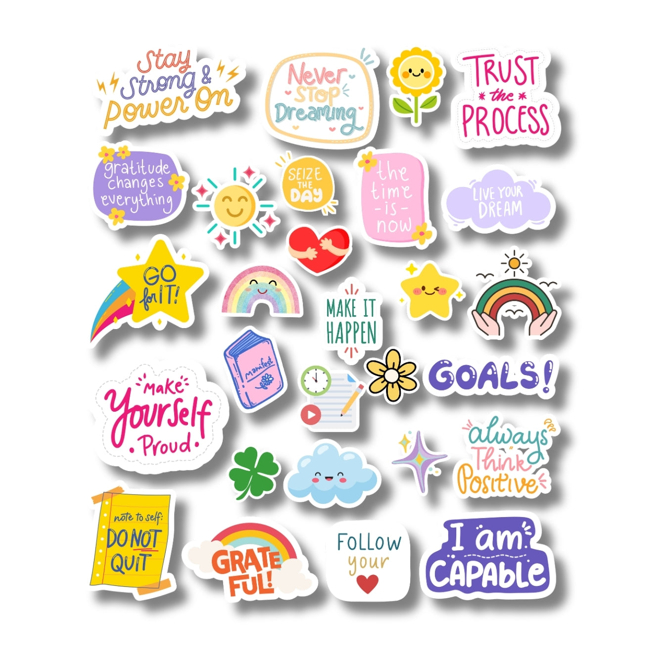 Positive Vibes Sticker Sheet