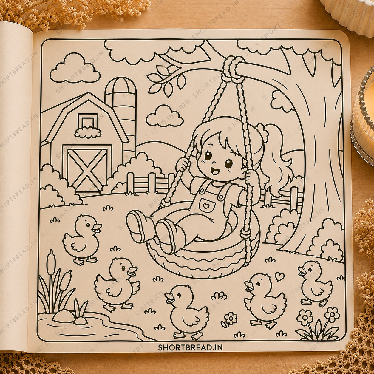 Country Farm - Coloring Book