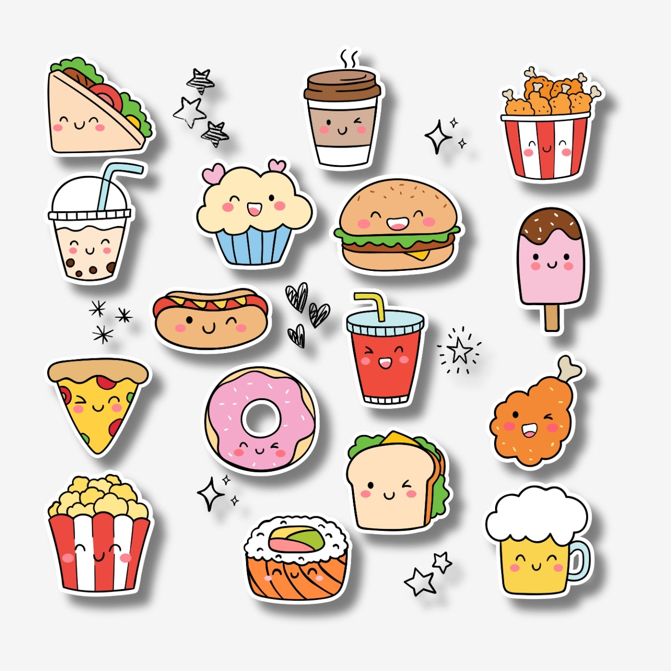 Cute Food - Kawaii Sticker