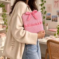 Pink Gingham - Ipad Sleeve