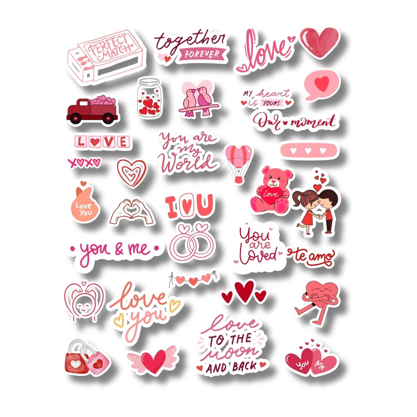 Love Birds Sticker Sheet