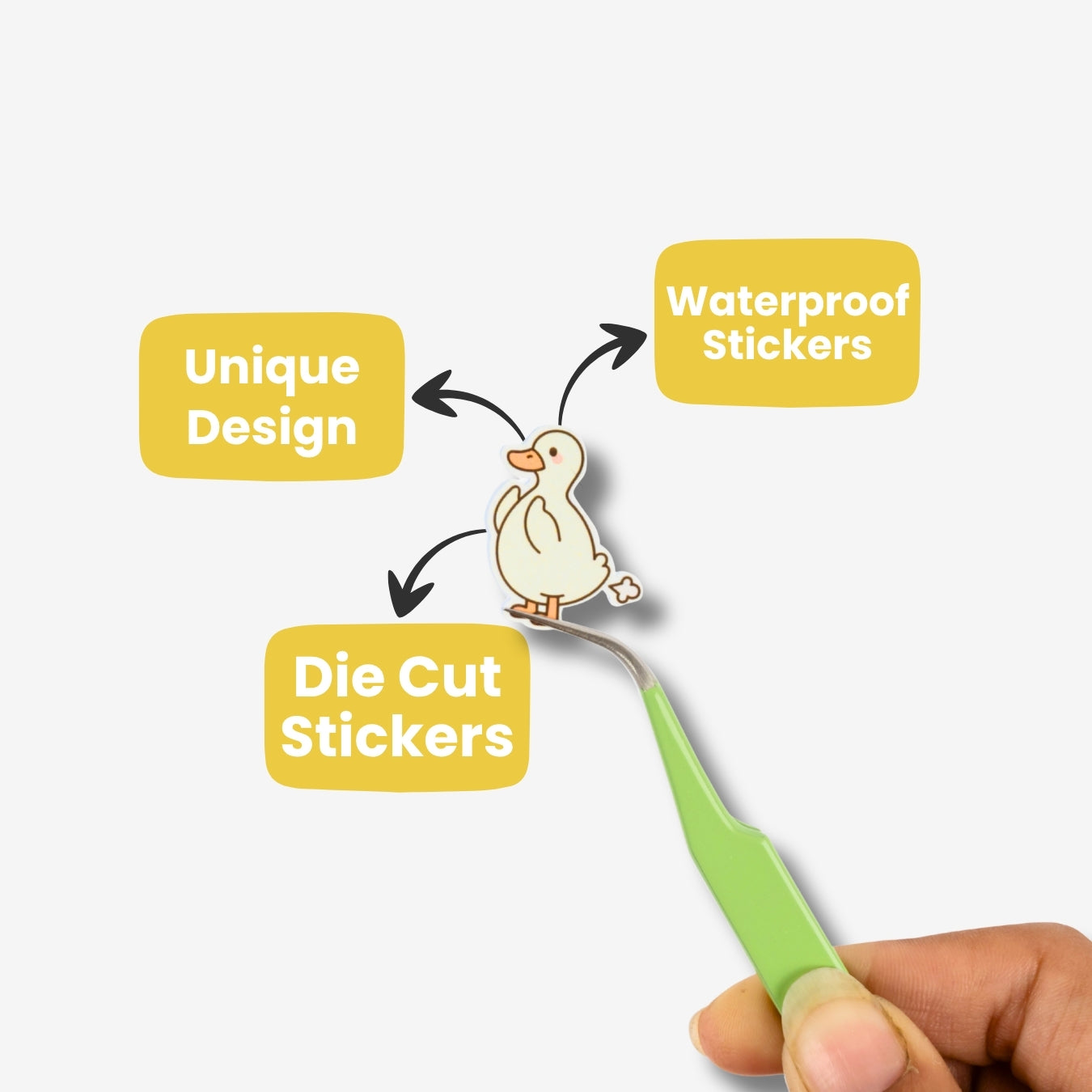 Cute Duck - Kawaii Sticker