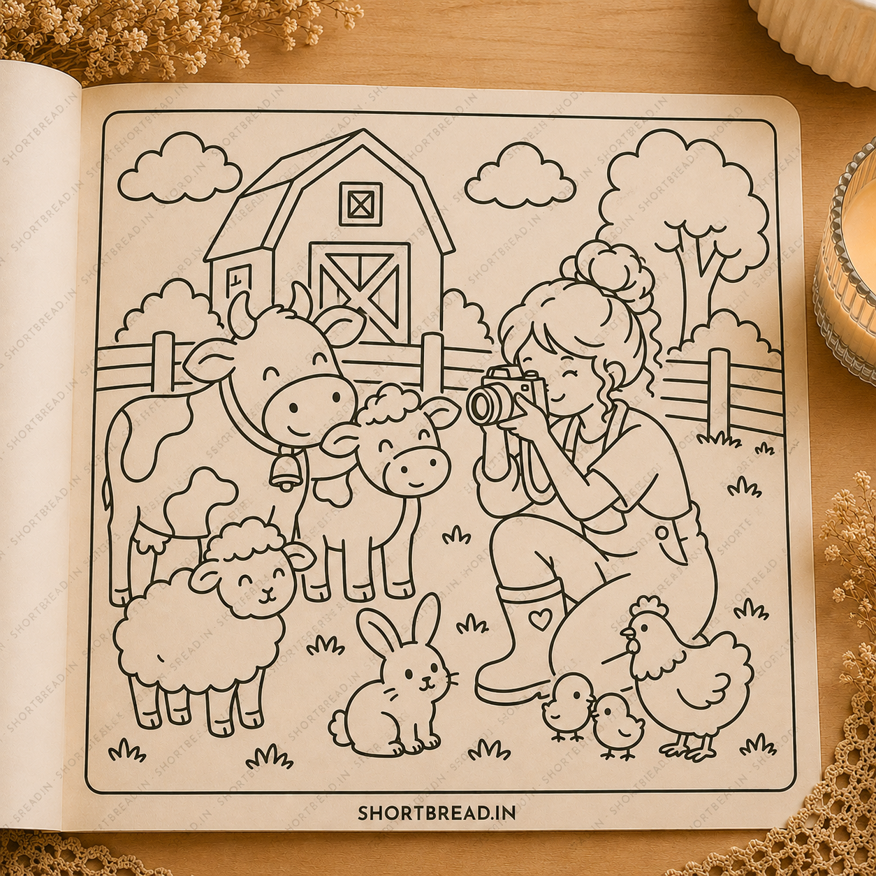 Country Farm - Coloring Book