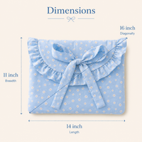 Laptop Sleeve-Blue Daisy