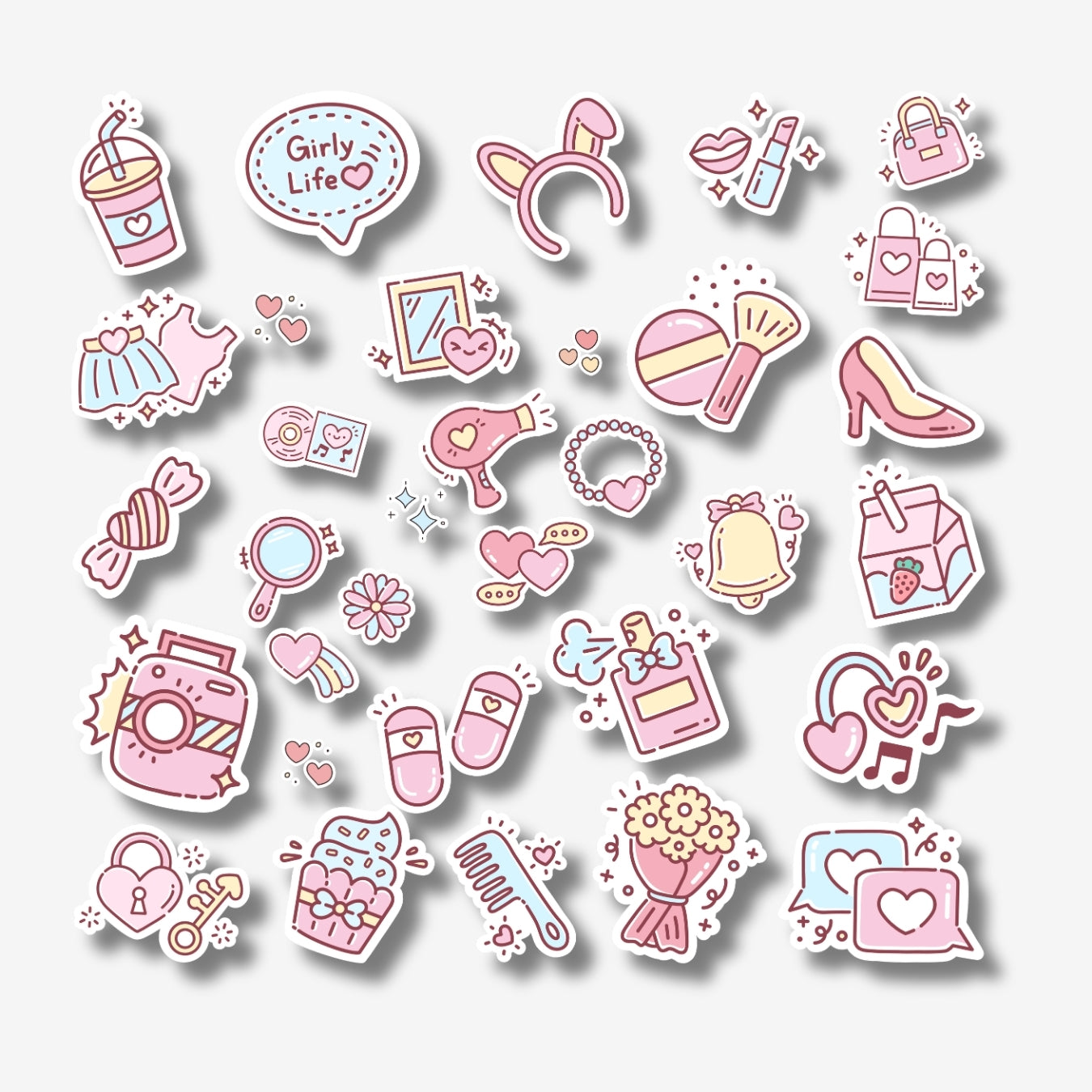 Girly Girl - Kawaii Sticker