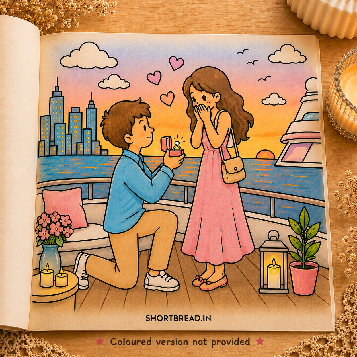 Love Story - Coloring Book