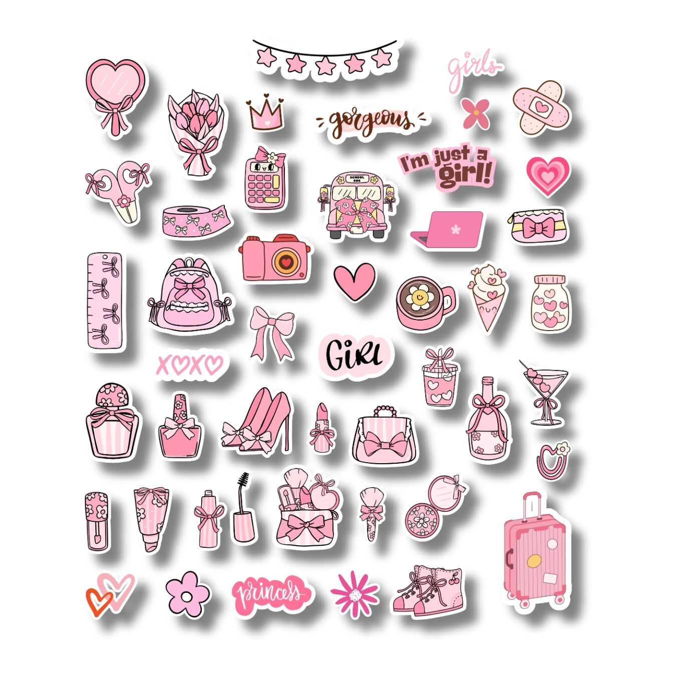 Pretty in Pink Sticker Sheet