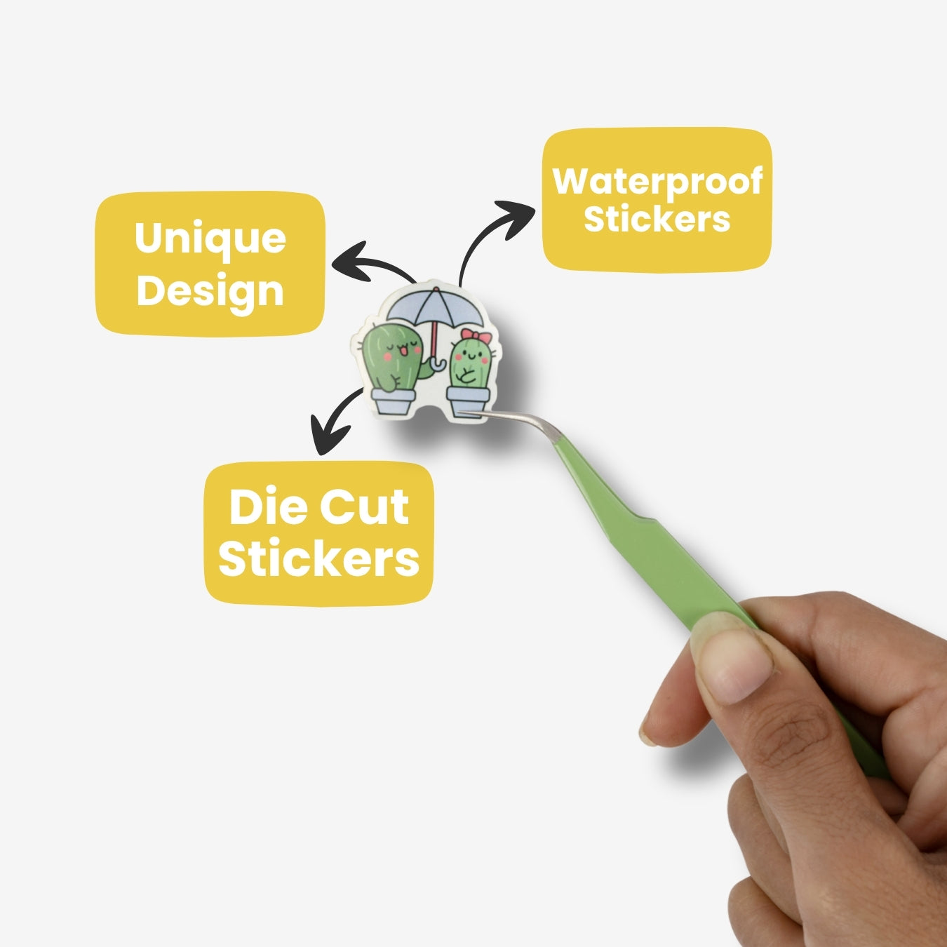 Cute Cactus - Kawaii Sticker