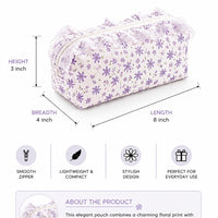 Purple Floral - Pouch