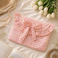 Laptop Sleeve-Green Gingham