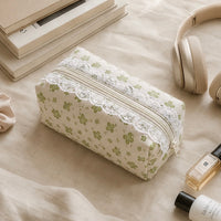 Green Floral - Pouch