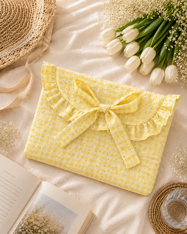 Laptop Sleeve-Yellow Floral