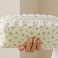 Green Floral - Pouch