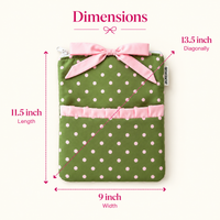 Green Polka - Ipad Sleeve