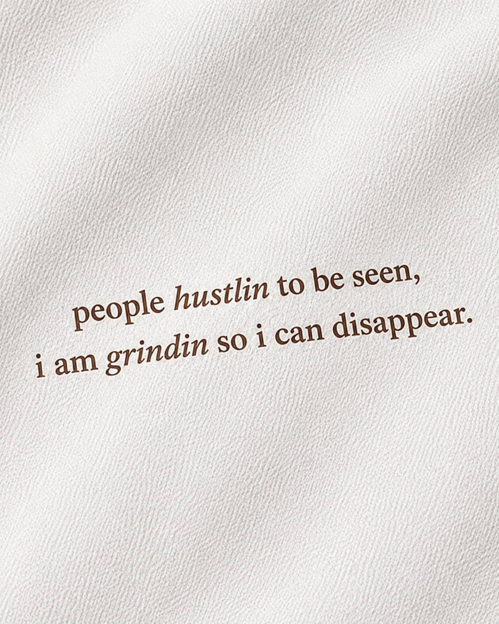 PEOPLE HUSTLIN - OFF WHITE