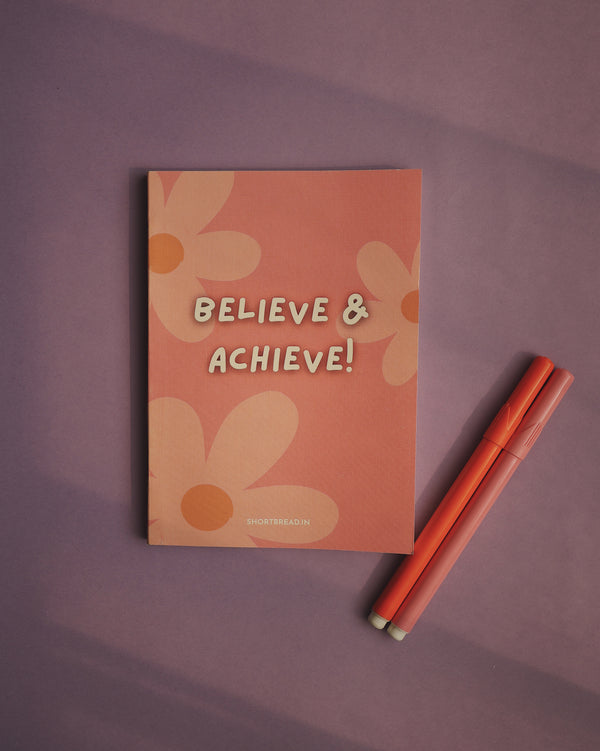 Believe and Achieve Mini Notebook - Goal Getter Journal