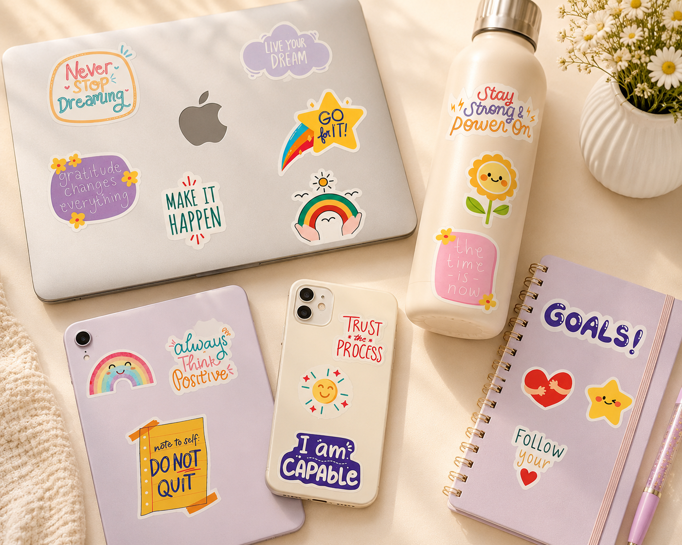 Positive Vibes Sticker Sheet