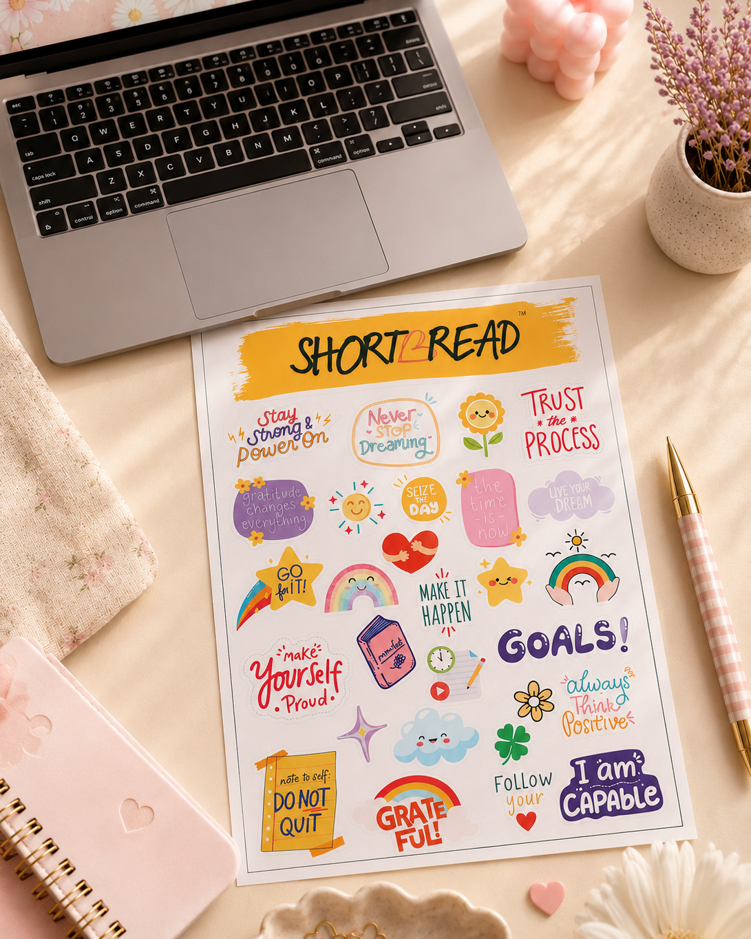 Positive Vibes Sticker Sheet