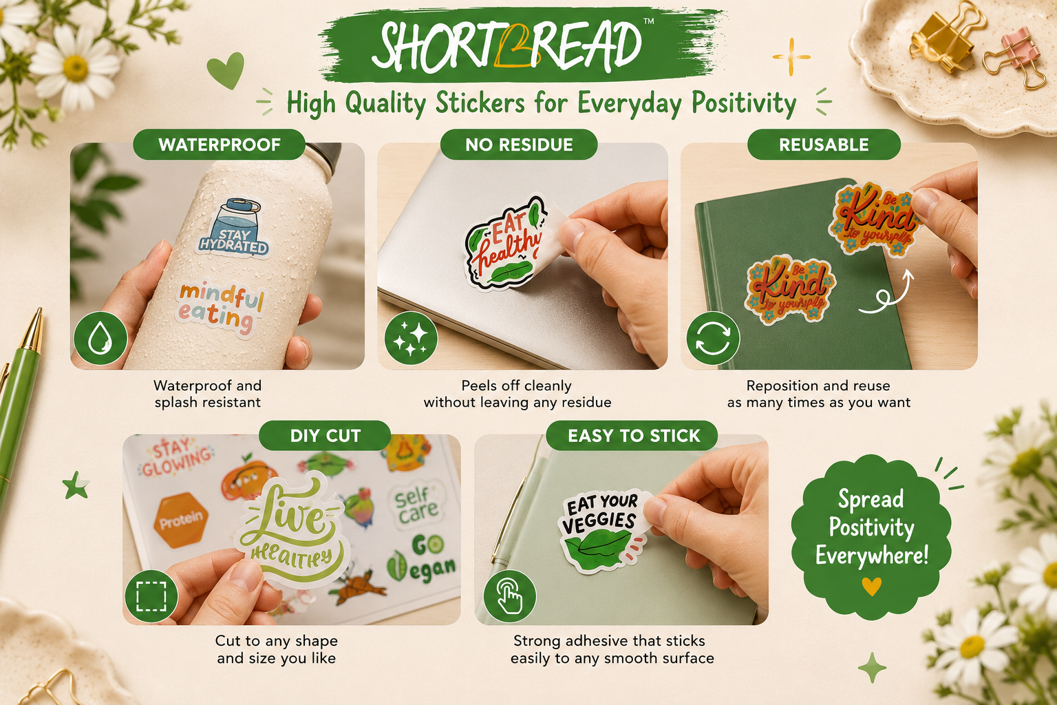 Healthy Eating Sticker Sheet