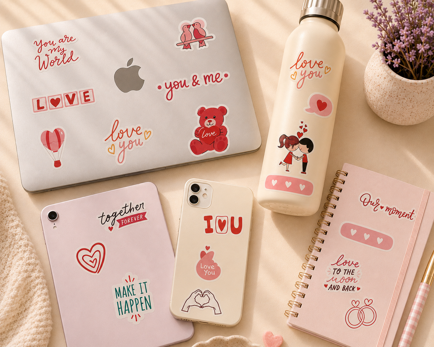 Love Birds Sticker Sheet