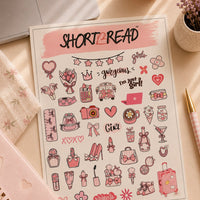 Pretty in Pink Sticker Sheet
