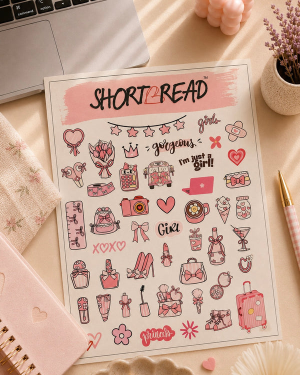 Pretty in Pink Sticker Sheet