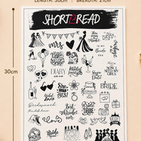 Bride & Bridesmaids Sticker Sheet