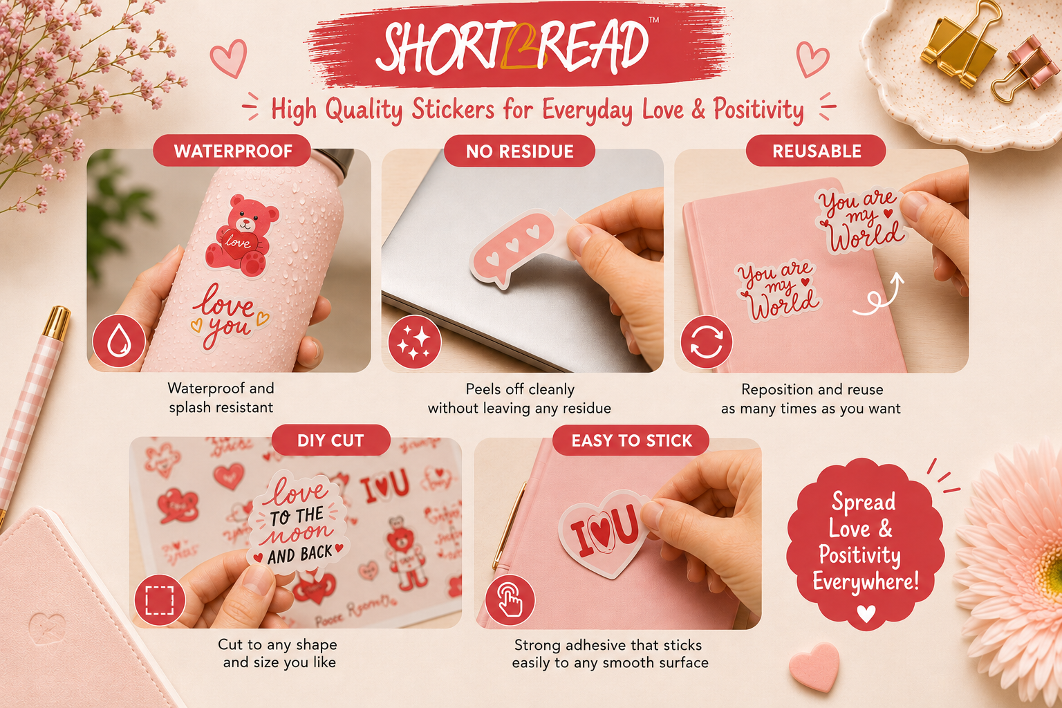 Love Birds Sticker Sheet