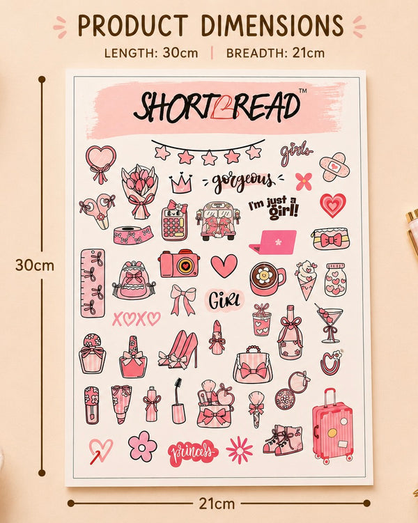 Pretty in Pink Sticker Sheet