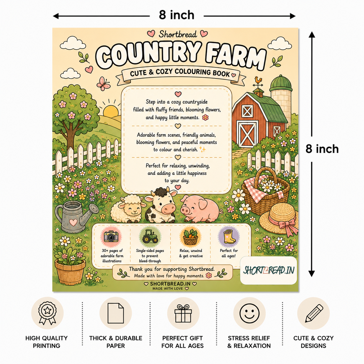 Country Farm - Coloring Book