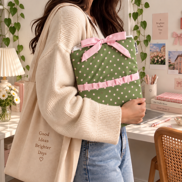 Green Polka - Ipad Sleeve