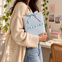 Blue Gingham - Ipad Sleeve