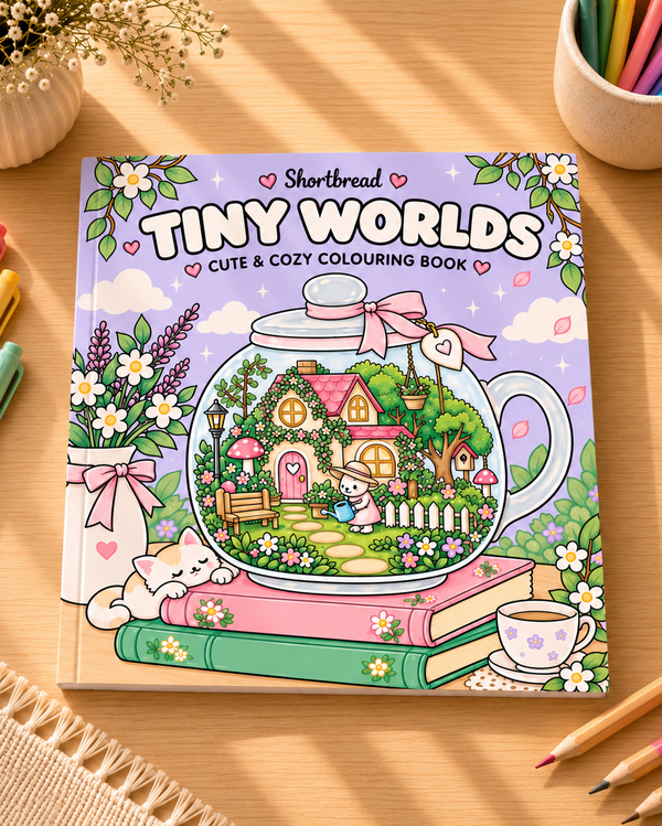 Tiny Worlds - Adult Coloring Books