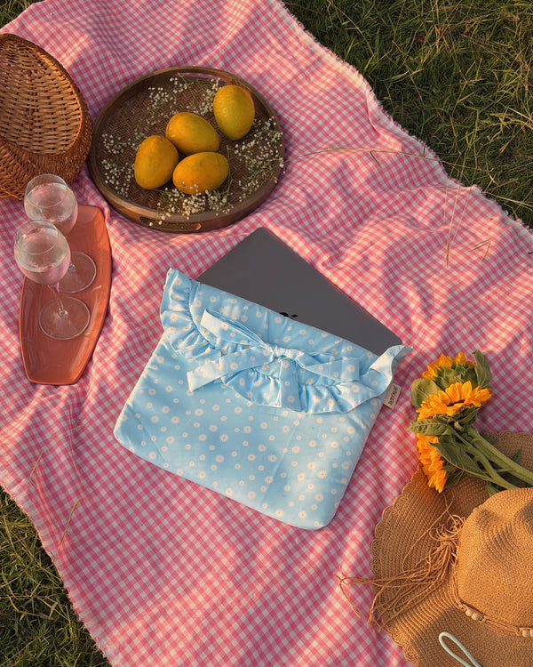 Laptop Sleeve-Blue Daisy