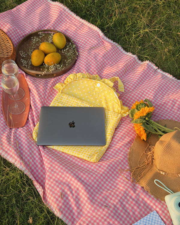 Laptop Sleeve-Yellow Floral