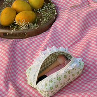 Green Floral - Pouch