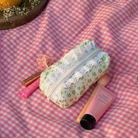 Green Floral - Pouch