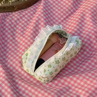 Green Floral - Pouch