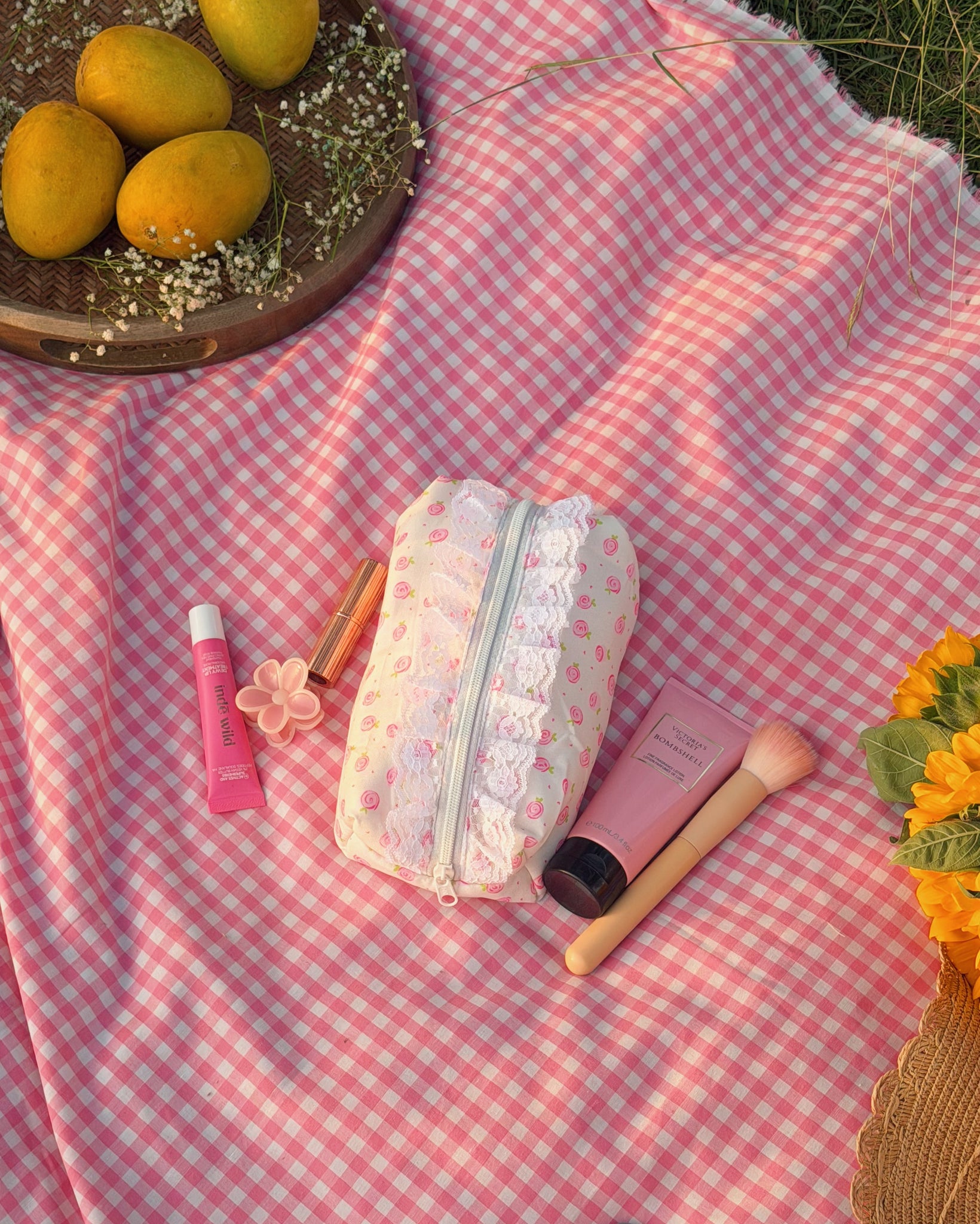 Pink Rose - Pouch