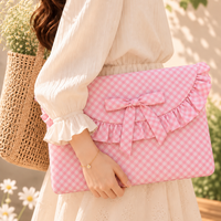 Laptop Sleeve-Pink Gingham