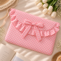 Laptop Sleeve-Pink Gingham