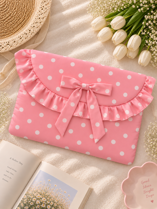 Laptop Sleeve- Pink Polka