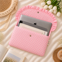 Laptop Sleeve-Pink Gingham