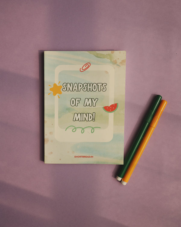 Snapshots of My Mind Mini Notebook - Thought Journal