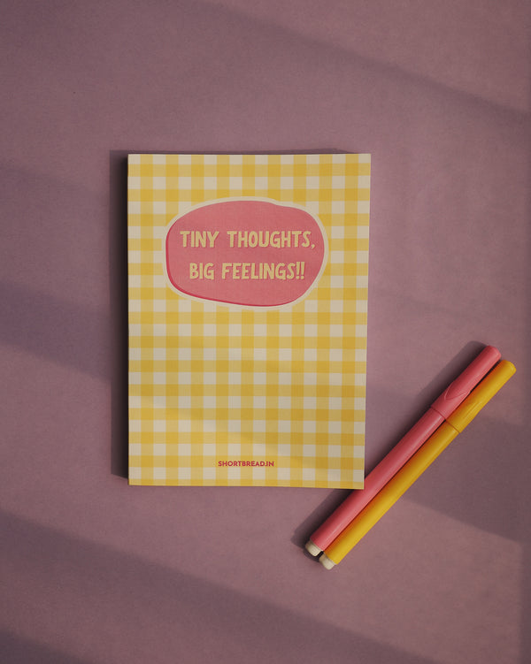 Tiny Thoughts Big Feelings Mini Notebook - Emotional Journal