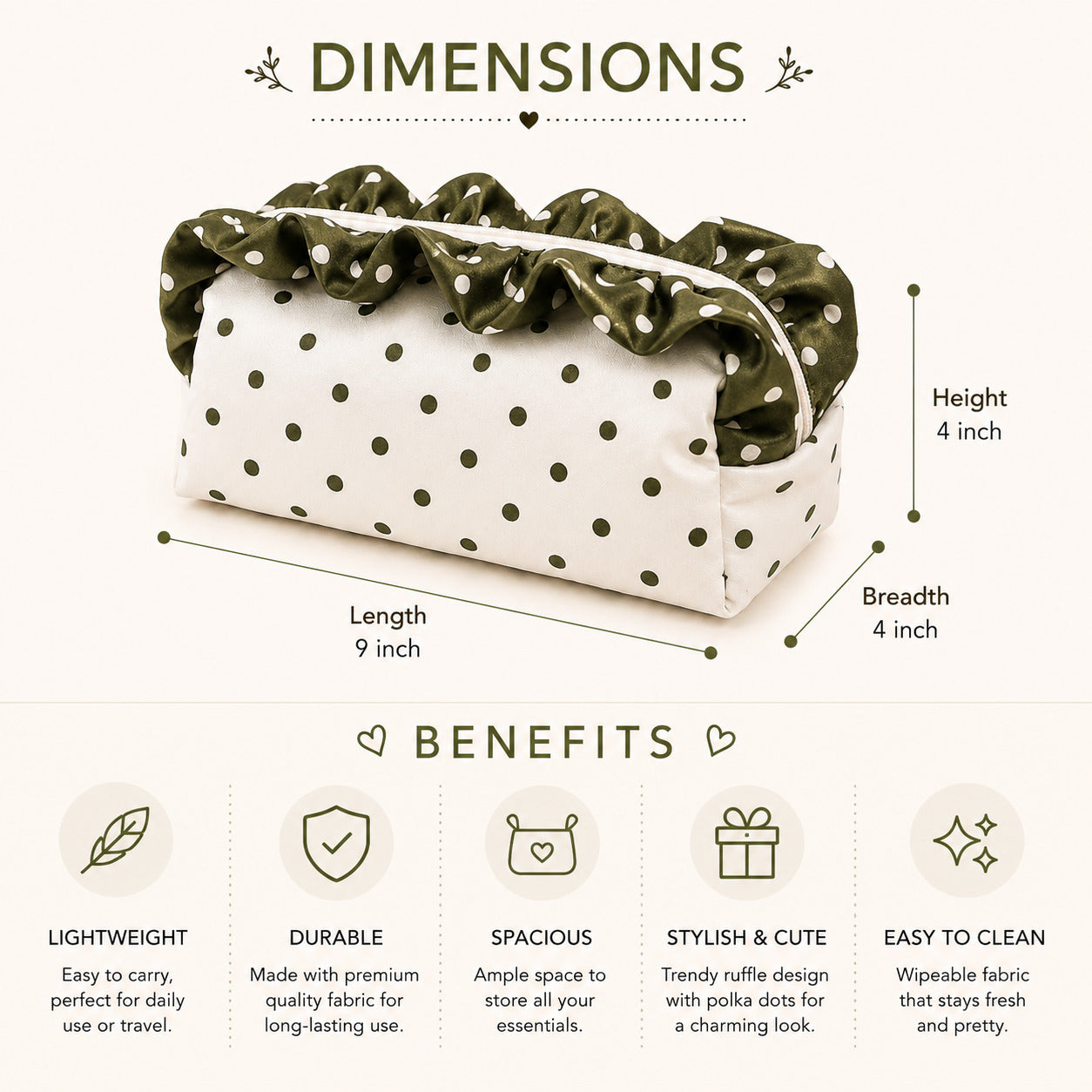 Pistachio Cream Cheesecake - Polka Pouch